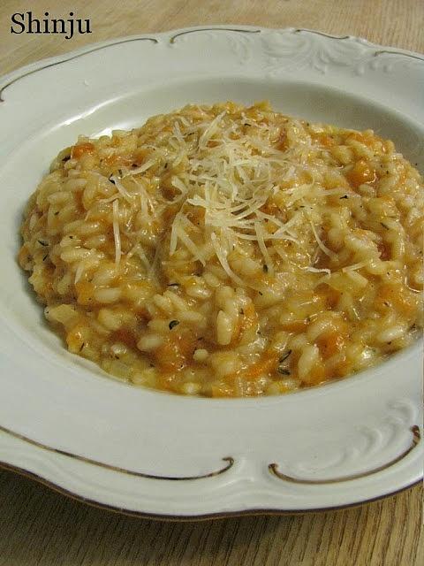Risotto z pieczoną dynią i serem