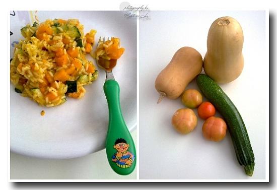 Risotto z dynią i cukinią