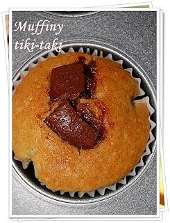Muffiny tiki-taki z czekoladą i proszkiem do pieczenia