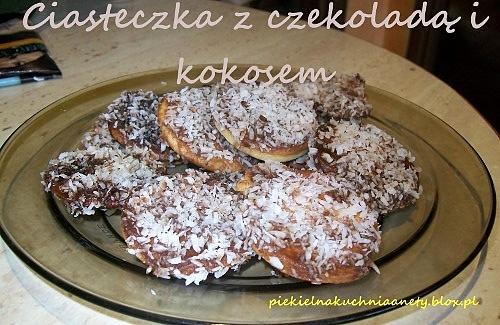 Ciasteczka z czekoladą i kokosem