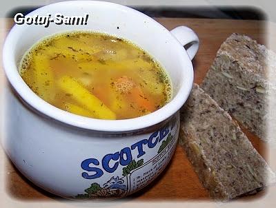 Zupa z młodej dyni i soczewicy