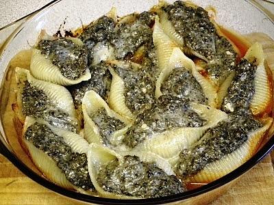 Conchiglioni rigati z cukinią