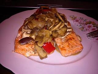 Pieczony łosoś dieta Dukan