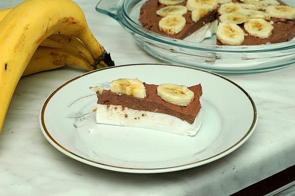 Zimny deser z bananem