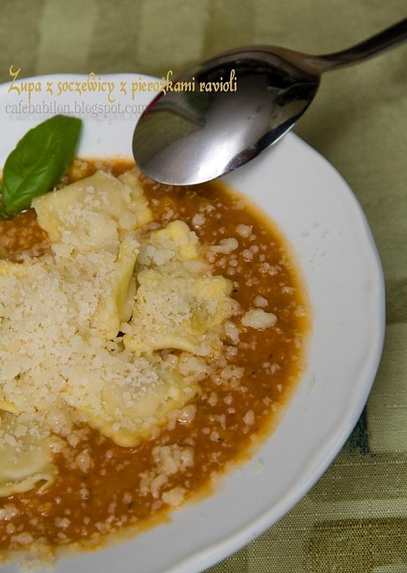 Zupa soczewicowa z ravioli