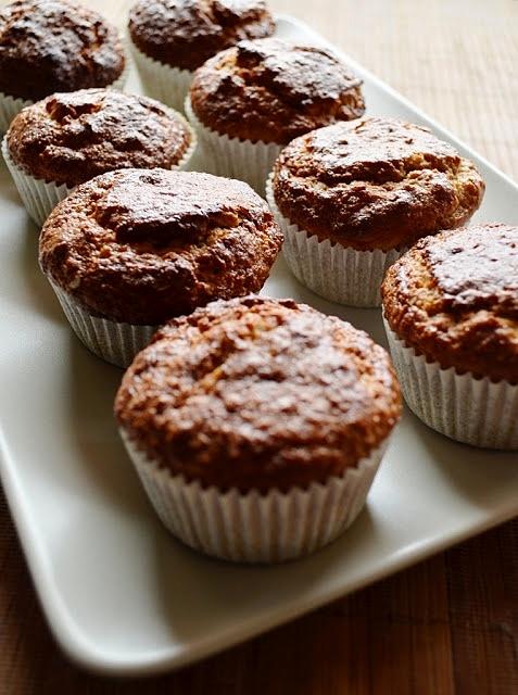 Muffiny razowo-bananowe z migdałami naturalne antydepresanty