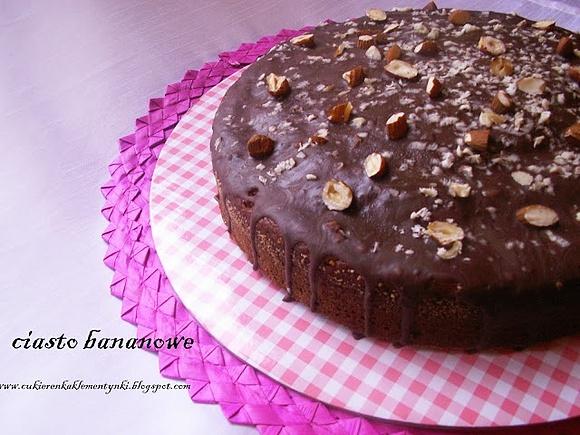 Ciasto bananowe z czekoladą