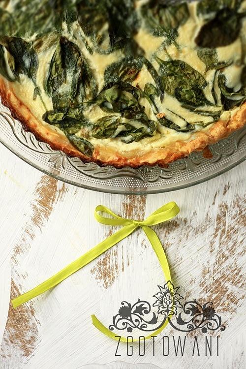Quiche ze szpinakiem i gorgonzolą