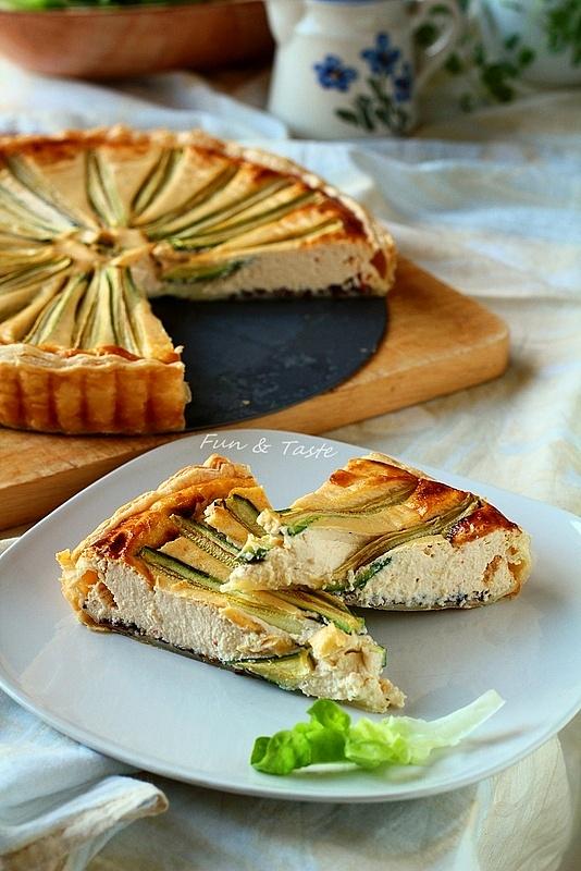 Ricotta i cukinia na francuskim cieście