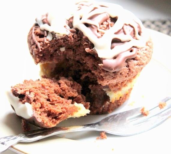 Muffiny czekoladowo sernikowe