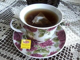 Jesień przy herbatce lipton lemon tea