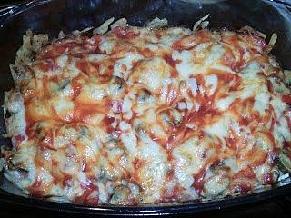 Zapiekanka ryżowo kebabowa