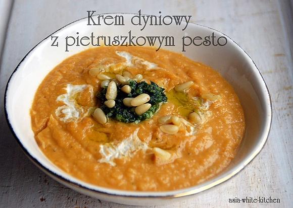 Krem dyniowy z pietruszkowym pesto