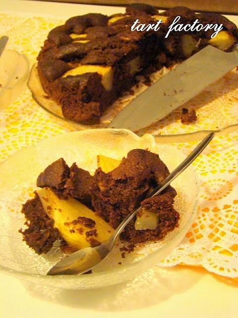 Ciasto czekoladowe z gruszkami