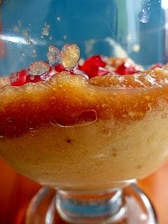 Granat jabłko banan - szybki owoce deser na bazie smoothie
