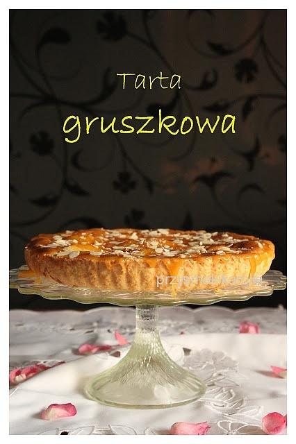 Tarta migdalowa z gruszkami