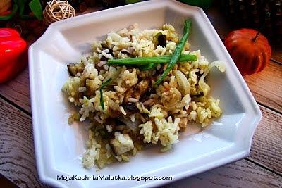 Risotto z bakłażanem