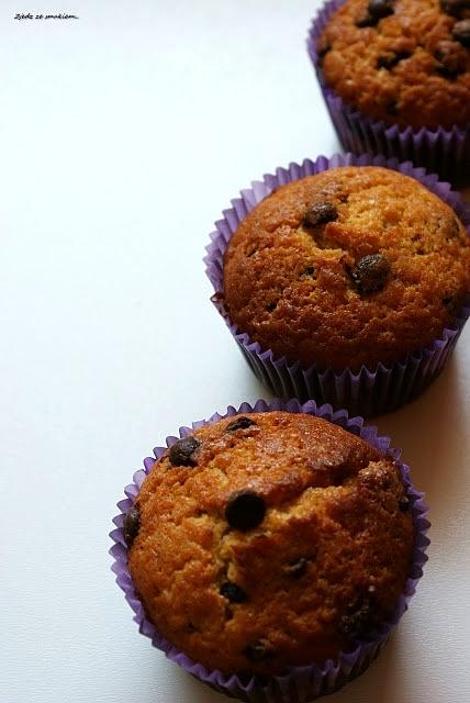 Muffinki z groszkami czekoladowymi