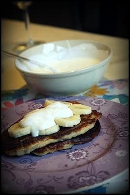 Pełnoziarniste placuszki z bananem