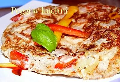 Omlet z papryką i szynką