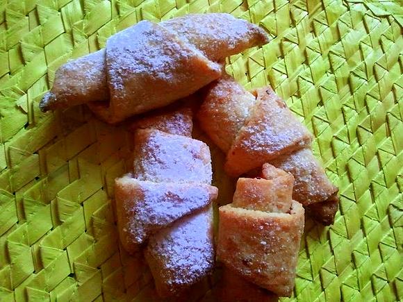 Rożki serowe z konfiturą bez jajek