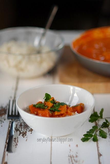 Curry z kurczakiem dynią i mleczkiem kokosowym