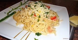 Spaghetti z kukurydzą i tuńczykiem