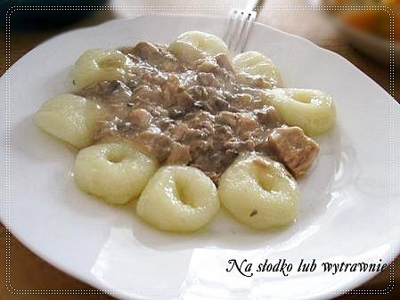 Wieprzowina w sosie pieczarkowym