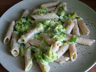 Penne z porem