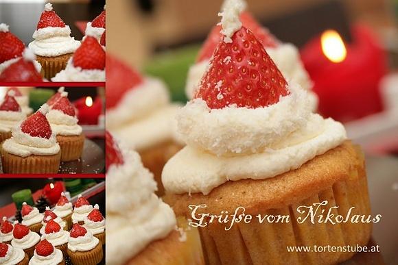 Mikołajkowe cupcakes