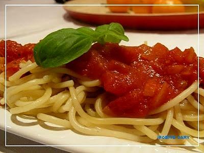 Spaghetti z przyprawą ras el hanout