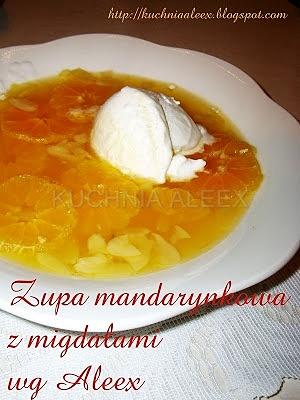 Mandarynkowa zupa z migdałami według Aleex