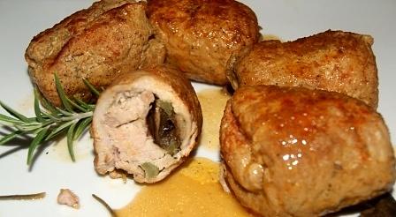 Schabowe roladki aromatyzowane rozmarynem