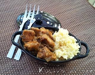 Gulasz na piwie z kaszą bulgur