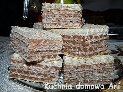 Wafle kakaowe z aromatem rumowym