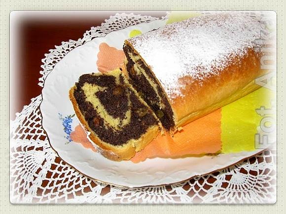 Makowiec strucla makowa krucho drożdżowa