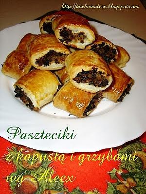 Francuskie paszteciki z kapustą i grzybami