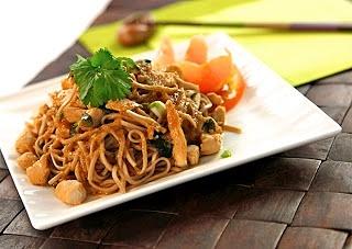 Soba w sosie pomarańczowym