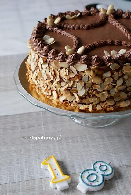 Tort czekoladowy na urodziny córki