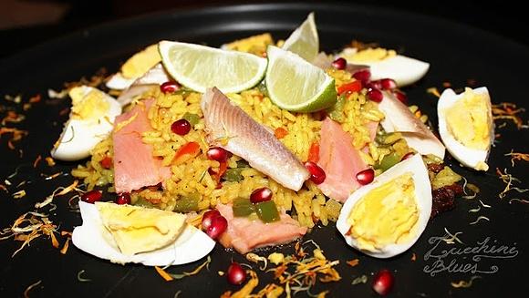 Kedgeree z nagietkiem dla 4 osób