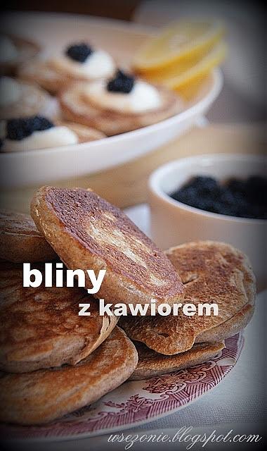 Bliny gryczane z kawior na śniadanie