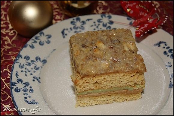 Miodowe ciasto a'la Snickers