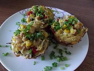 Makaronowe muffinki