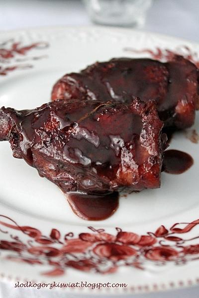 Kurczak duszony z octem balsamicznym i rozmarynem