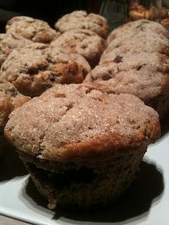 Muffiny bananowe z czekoladą