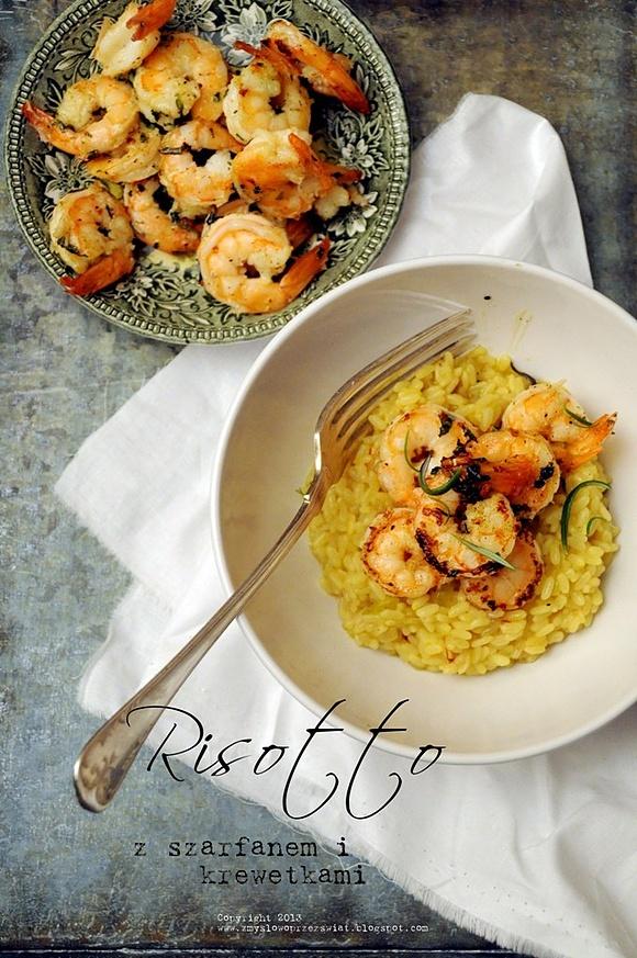 Risotto z szafranem i krewetkami