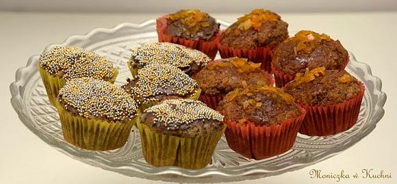 Imprezowe muffinki cytrynowo-makowe i marchewkowe z pomarańczą