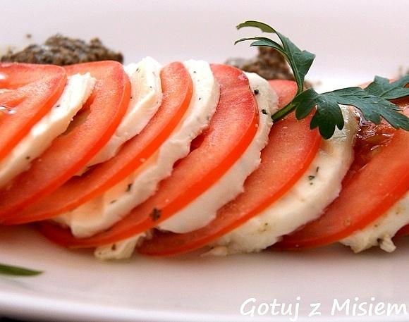 Carpaccio z pomidorów i mozzarelli