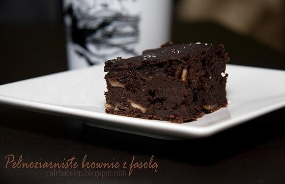 Brownie fasolowe na mące pełnoziarnistej