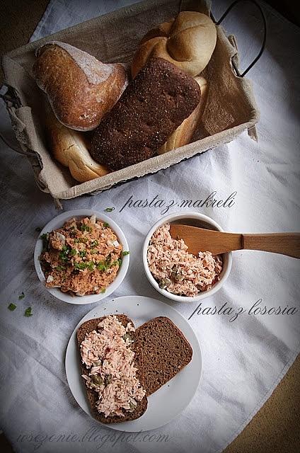 Makrelowa i łososiowa pasta do pieczywa
